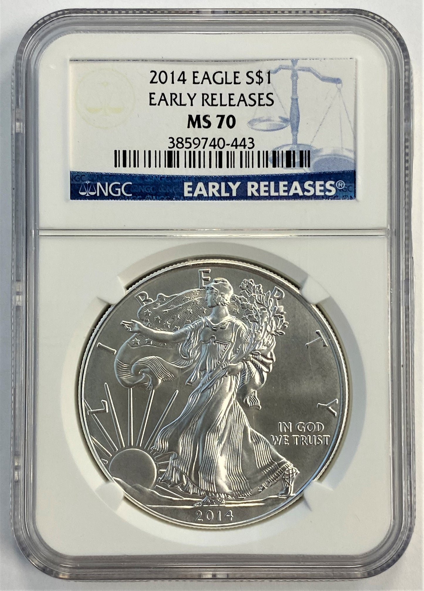2014 NGC MS70 Early Releases $1 American Silver Eagle US Coin