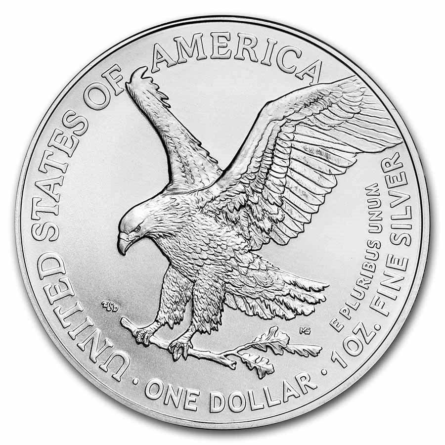 2021 1 oz Type 2 One Ounce American Silver Eagle Uncirculated Coin
