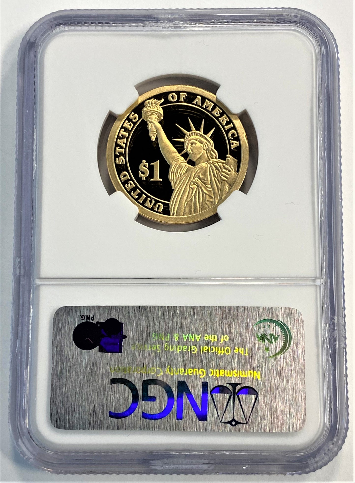 2007-S NGC PF69 $1 John Adams Second President US Coin