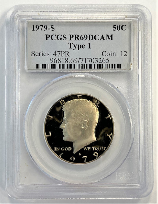 1979-S PCGS PR69DCAM 50C Kennedy Type 1 Proof Half Dollar Clad US Coin