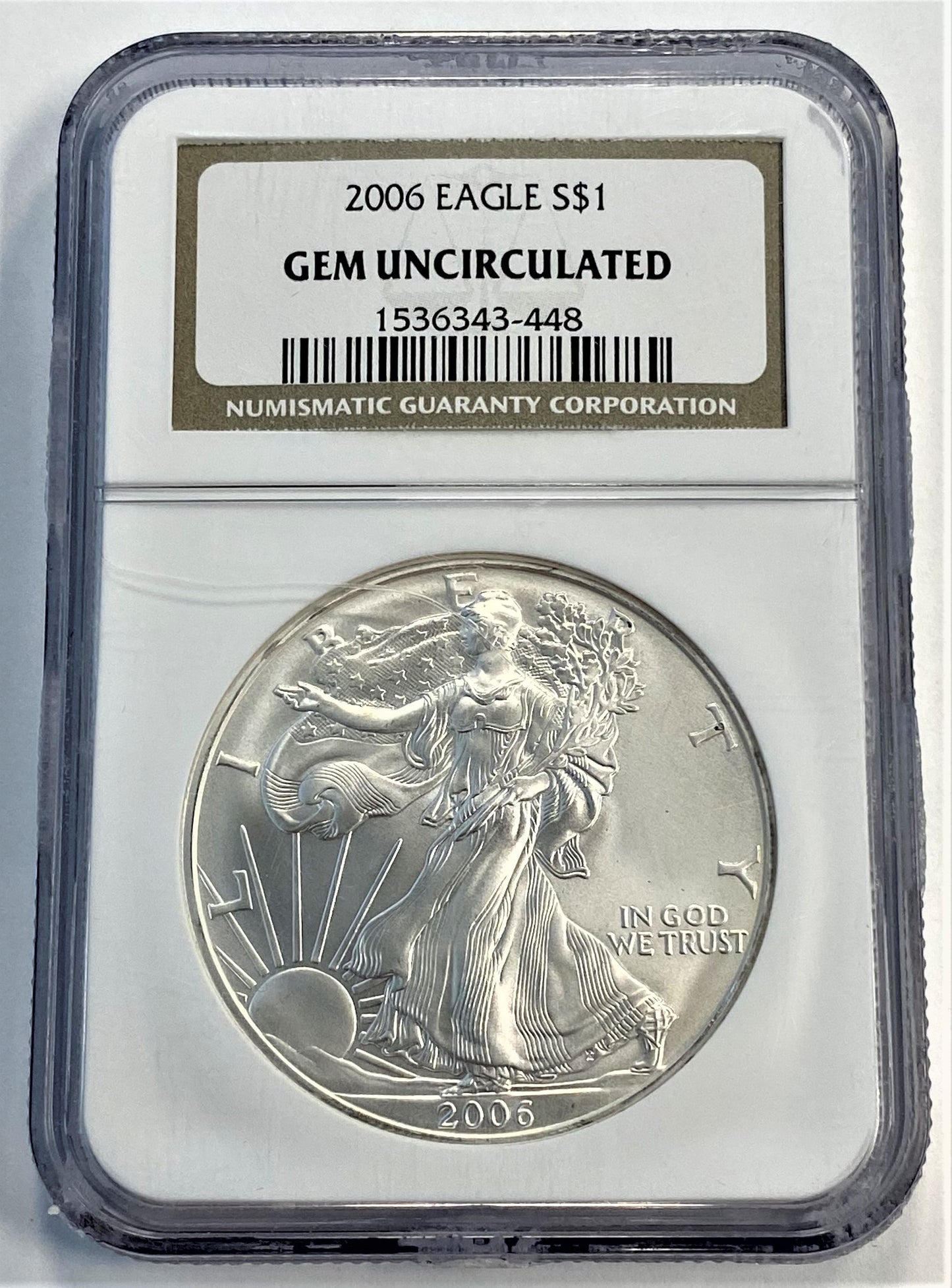 2006 NGC Gem Uncirculated $1 American Silver Eagle US Coin