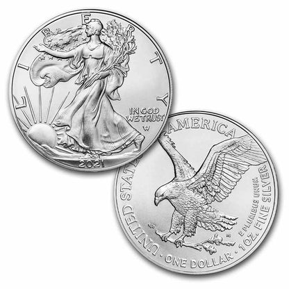2021 1 oz Type 2 One Ounce American Silver Eagle Uncirculated Coin