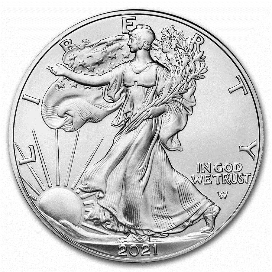 2021 1 oz Type 2 One Ounce American Silver Eagle Uncirculated Coin