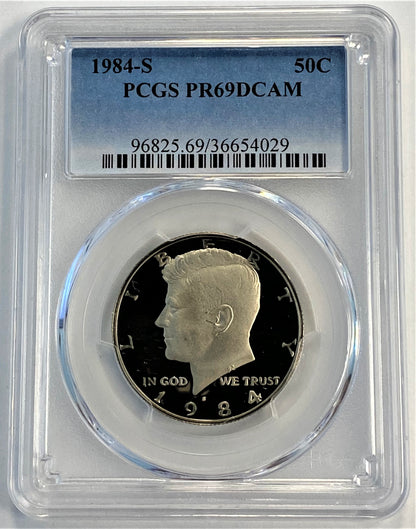 1984-S PCGS PR69DCAM 50C Kennedy Proof Half Dollar Clad US Coin