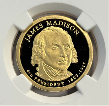 2007-S NGC PF69 $1 James Madison Fourth President US Coin