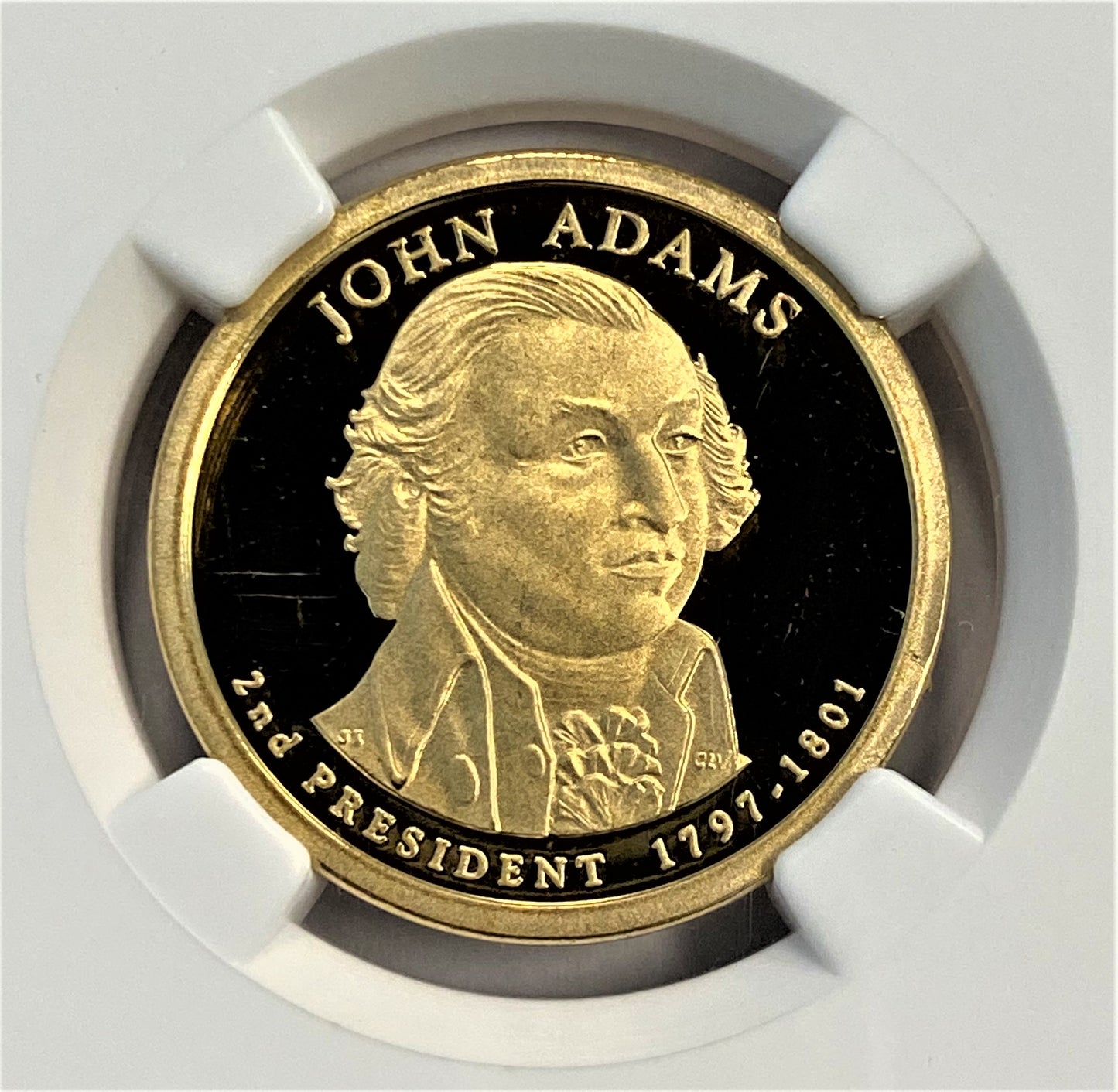 2007-S NGC PF69 $1 John Adams Second President US Coin